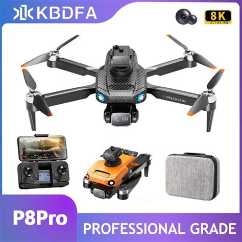 KBDFA 2023 New P8 Pro Brushless GPS Drone 4K Dual Camera WIFI