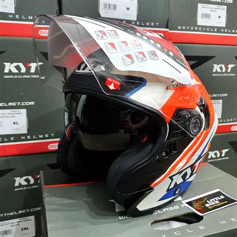 KYT NF J Motorcycle Open Face Helmet NFJ Isaac Vinales Motorcycles