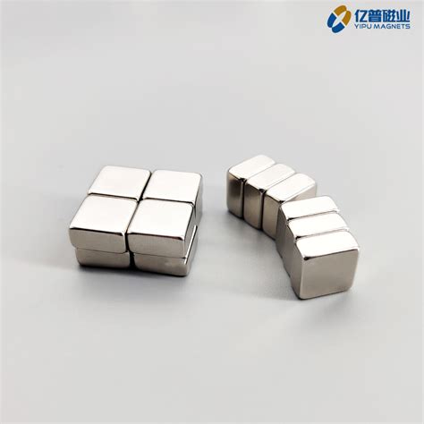 Customized Magnetic Material Rare Earth Permanent Magnet Cubes Block