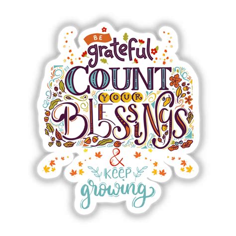 Count Your Blessings Digital Sticker Pack Decal Venue