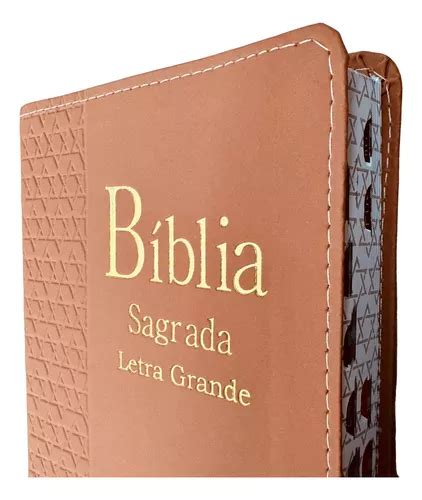 B Blia Sagrada Ra Letra Grande Sbb Ndice Capa Luxo Caramelo