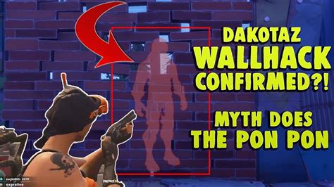 Dakotaz Uses Wallhacks Myth Does The Pon Pon Hamlinz Goes To Jail Fortnite Battle Royale