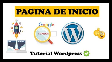 Crear Pagina De Inicio Wordpress 2025