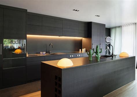 Striking Modern Kitchen Cabinets Design Blue House