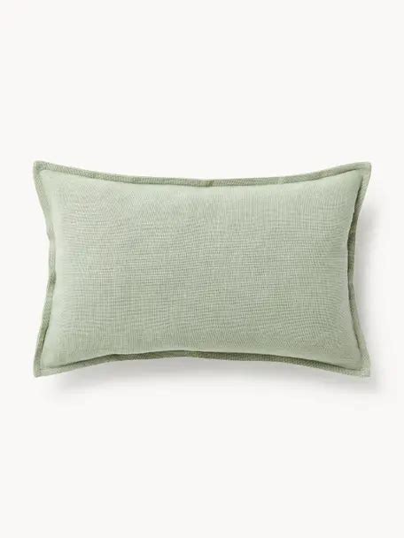 Housse De Coussin Pur Lin Avec Franges Luana Westwing