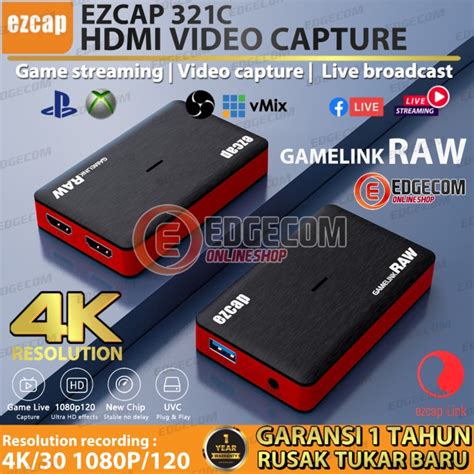 Promo EZCAP 321C USB 3 0 HDMI Capture GAMELINK RAW Support 4K