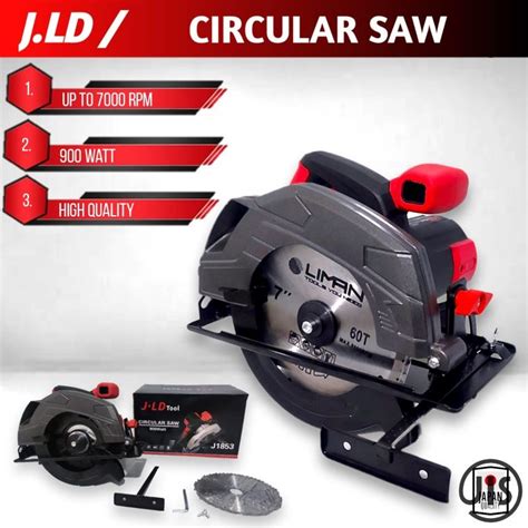 Jual Mesin Circular Saw 7inch JLD 1853 Merah Mesin Gergaji Kayu Mesin