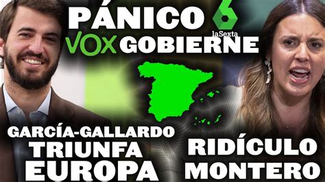 PÁNICO DE LA SEXTA A QUE VOX GOBIERNE GARCÍA GALLARDO TRIUNFA EN