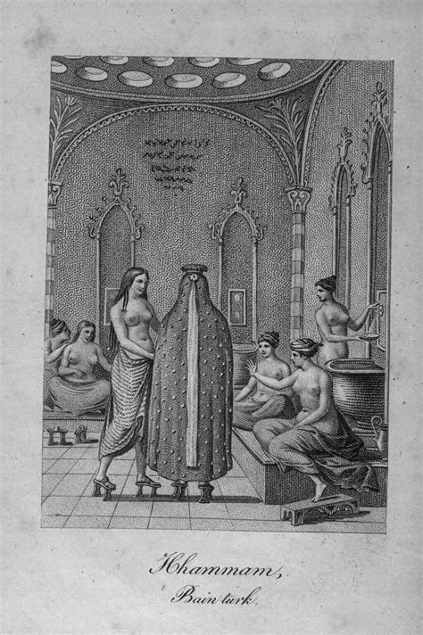 Tome Frontispiece Coutumes Des Ottomans Bain Turk Izimler