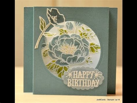 No Birthday Blooms Shadow Box Card Janb Uk Stampin Up