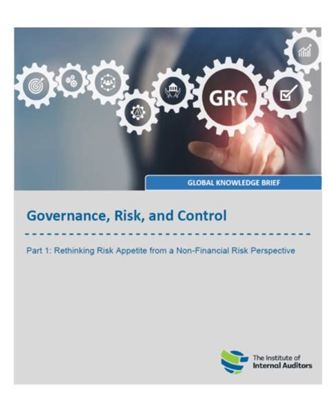 Grc Part Rethinking Risk Appetite From A Non Financial Perspective Iia