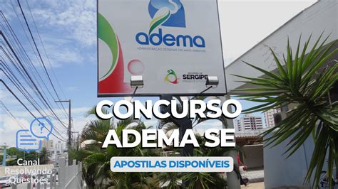 Apostilas Concurso ADEMA SE lança edital mais de 50 vagas