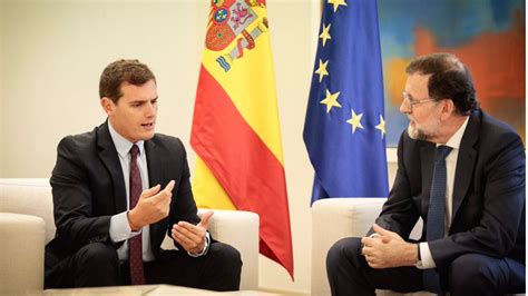 Ciudadanos Anuncia Un Principio De Acuerdo Con El Gobierno Para Apoyar