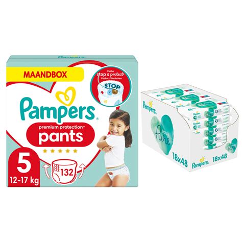 Pampers Premium Protection Pants Maandbox Maat 5 132 Luierbroekjes En