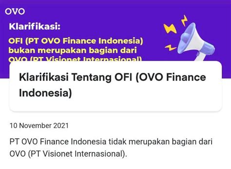 Izin Ovo Finance Indonesia Dicabut Begini Klarifikasi Pt Visionet