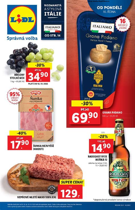 Lidl leták strana 1 10 10 16 10 2022 NajdiSlevu cz