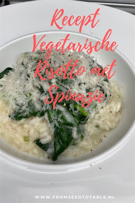 Recept Voor Snelle En Gezonde Vegetarische Risotto Met Spinazie En