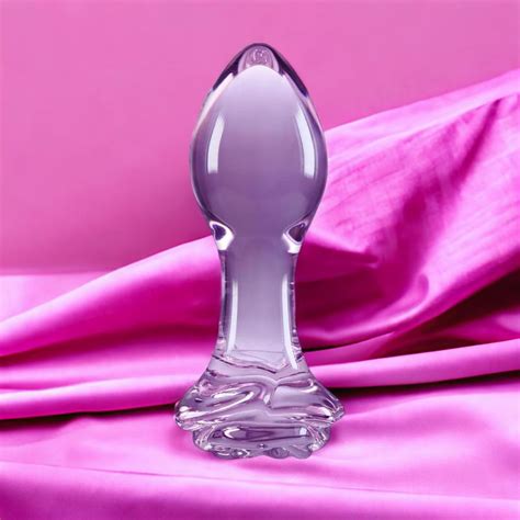 Стеклянная пробка ns novelties crystal rose purple — цена 1580 грн в ...