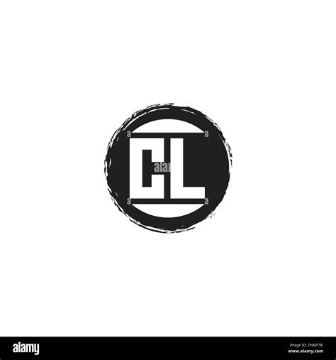 Cl Logo Initial Letter Monogram With Abstrac Circle Shape Design