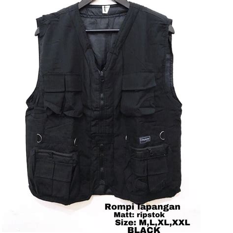 Jual Rompi Cargo Lapangan Multifungsi Banyak Saku Tactical Ripspdl