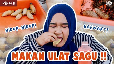 Makan Ulat Sagu Yang Viral Hidup Hidup Gimana Sih Rasanya Eatingfun