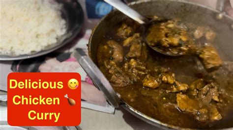 देसी चिकेन करी Desi Chicken Curry Recipe Food Vlog Youtube