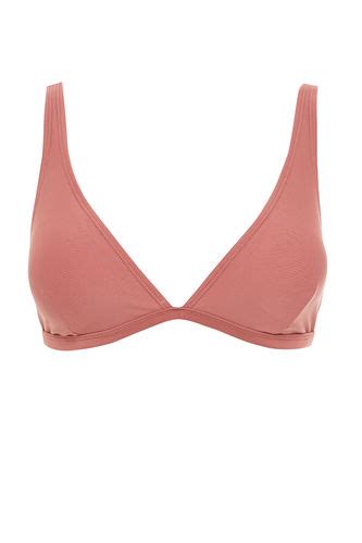 Bordo Kadın Fall in Love Regular Fit Bikini Üstü DeFacto