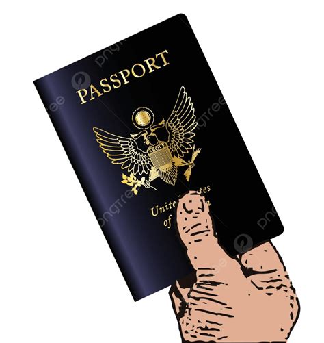 Holding Usa Passport Nobody Art Isolated Vector Nobody Art Isolated Png And Vector With