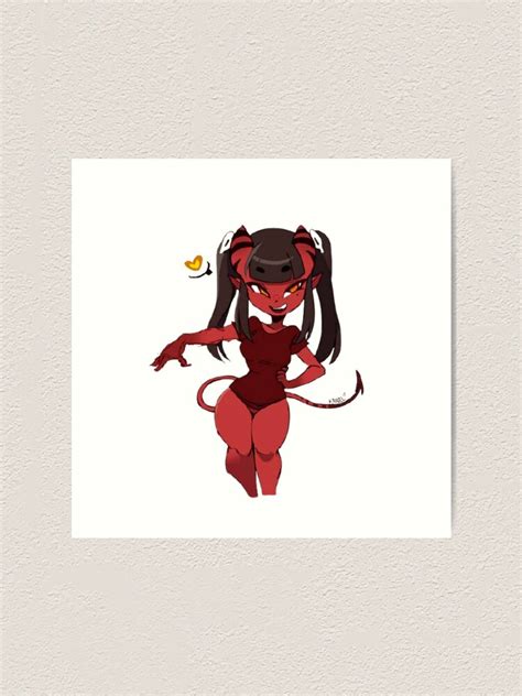 Meru The Succubus Happy Girl Trendy Art Print For Sale By Aminooo11 Redbubble