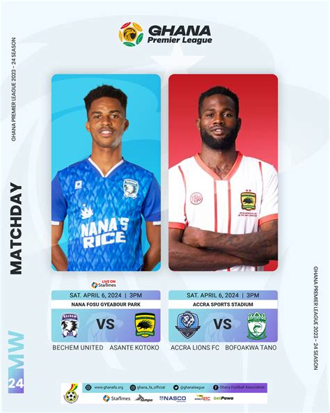 Bechem United Battle Asante Kotoko On Saturday Ghana Football Association