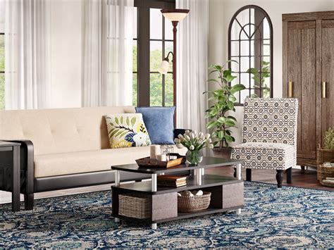 Traditional Living Room Design Photo By Wayfair