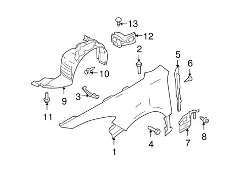 Mazda Fender Driver S Side Lh Gs L A Tascaparts