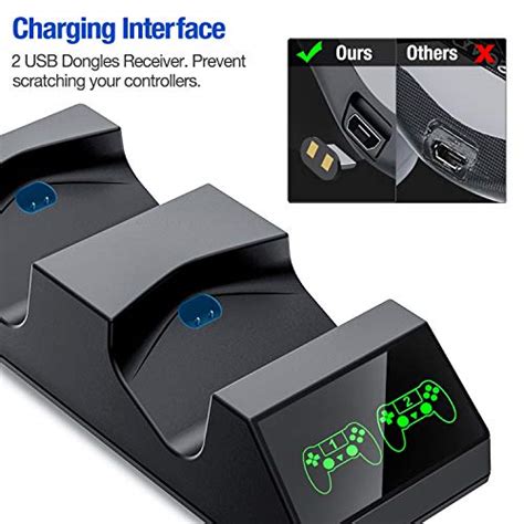 PS4 Controller Charger PS4 Charging Station With Dual PS4 Charger