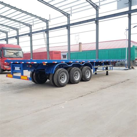 China Flatbed Container Semi Trailers Manufacturers And Factory Price