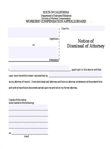 FREE 5+ Sample Notice of Dismissal Forms in MS Word | PDF