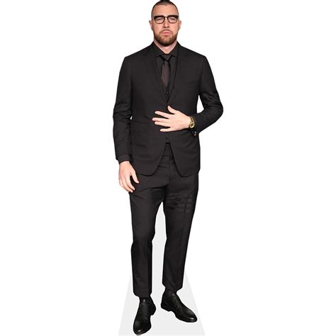 Travis Kelce Black Suit Cardboard Cutout Celebrity Cutouts
