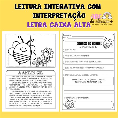 Leitura Interativa Interpreta O Letra Caixa Alta Loja Abc Da