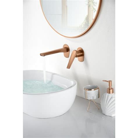 Imex Delos Grifo De Lavabo Empotrado Oro Rosa Bauhaus