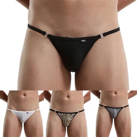 Sexy Hommes Slip String Translucide Sous V Tement Bikini G String