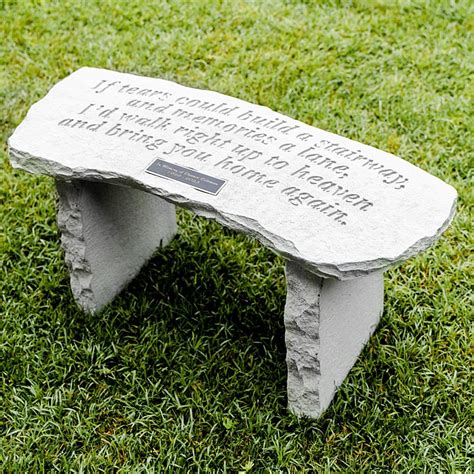 Reflection Stone Memorial Bench Legacy Lane