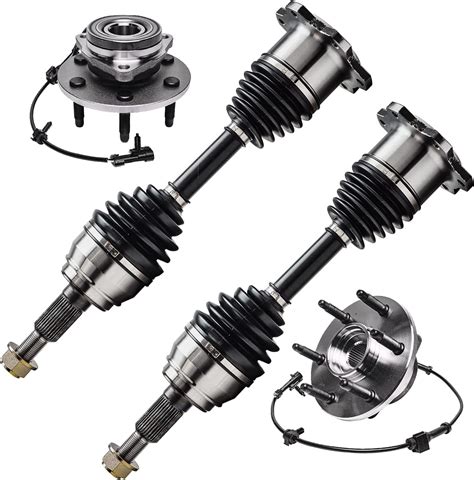 Detroit Axle Pair 2 Front CV Axle Shafts Pair 2 Front Wheel Hub