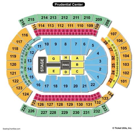 Prudential Center Interactive Seating Chart - Center Seating Chart