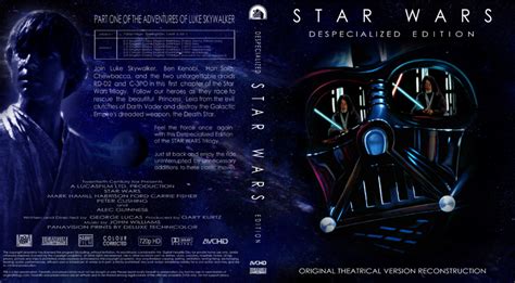 Star Wars Despecialized Edition Blu Ray Cover Custom