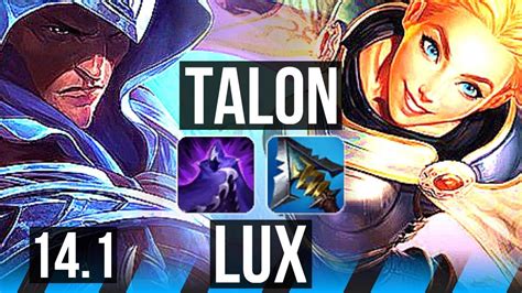 TALON Vs LUX MID Rank 5 Talon BR Grandmaster 14 1 YouTube