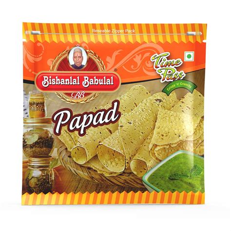 Bishanlal Babulal Papad Time Pass Crispy Crunchy Papad Bikaner