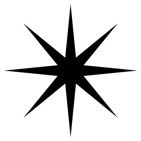 Eight Pointed Star Vector Svg Icon Svg Repo