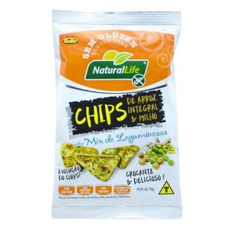 Chips De Arroz Integral E Milho Sem Gl Ten G Natural Life Br