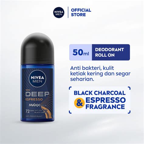 Jual Nivea Men Roll On Deodorant Deep Espresso Ml Shopee Indonesia