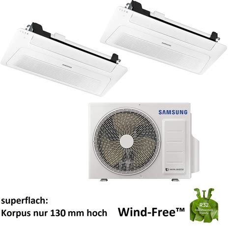 Samsung Wind Free Weg Kassette X Kw Klimaanlage W Rmepumpe