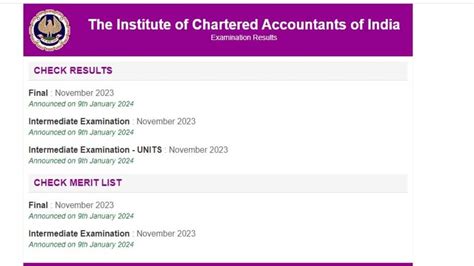 ICAI Result November 2023 CA Final Inter Results DECLARED At Icai Nic